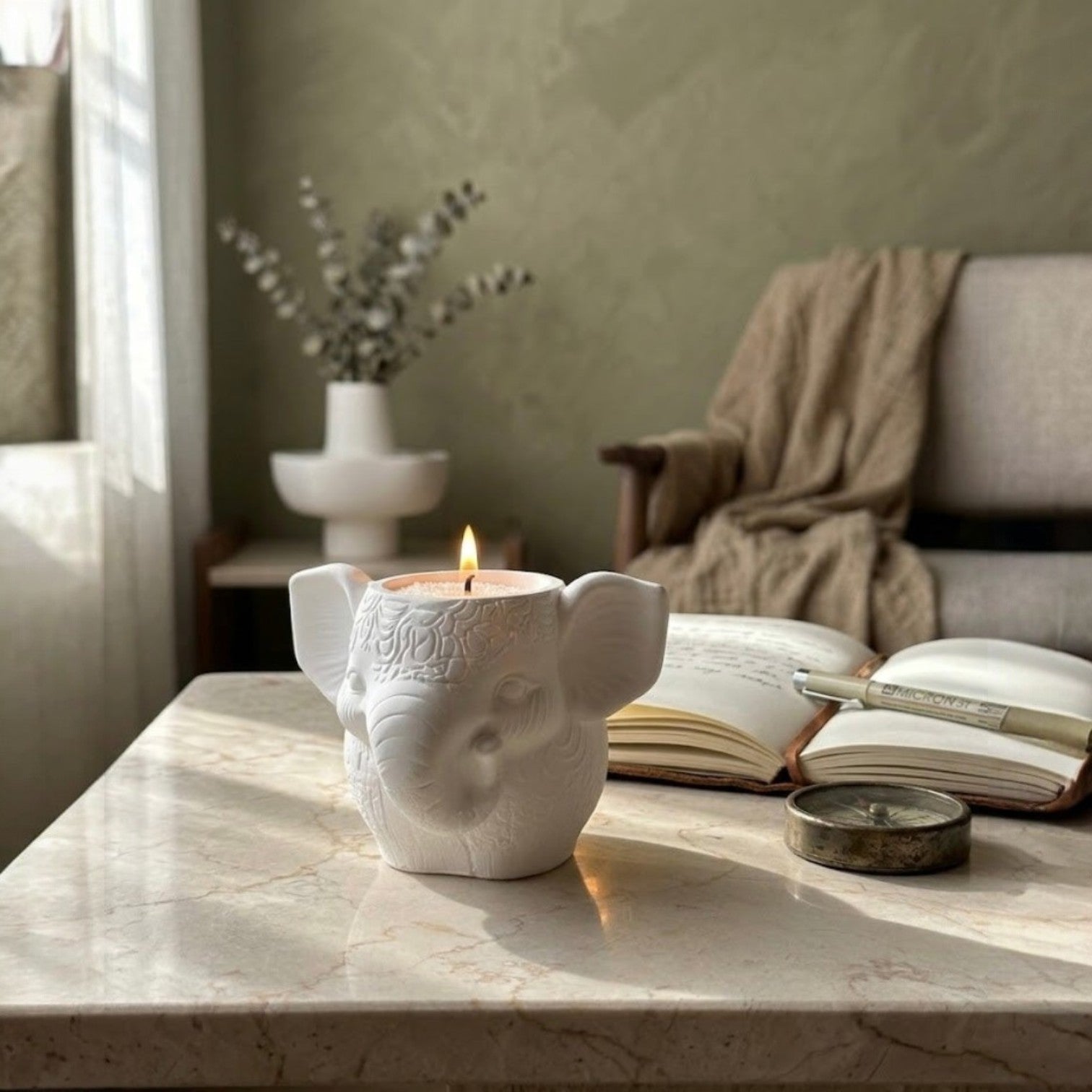 Elephant Sand Candle
